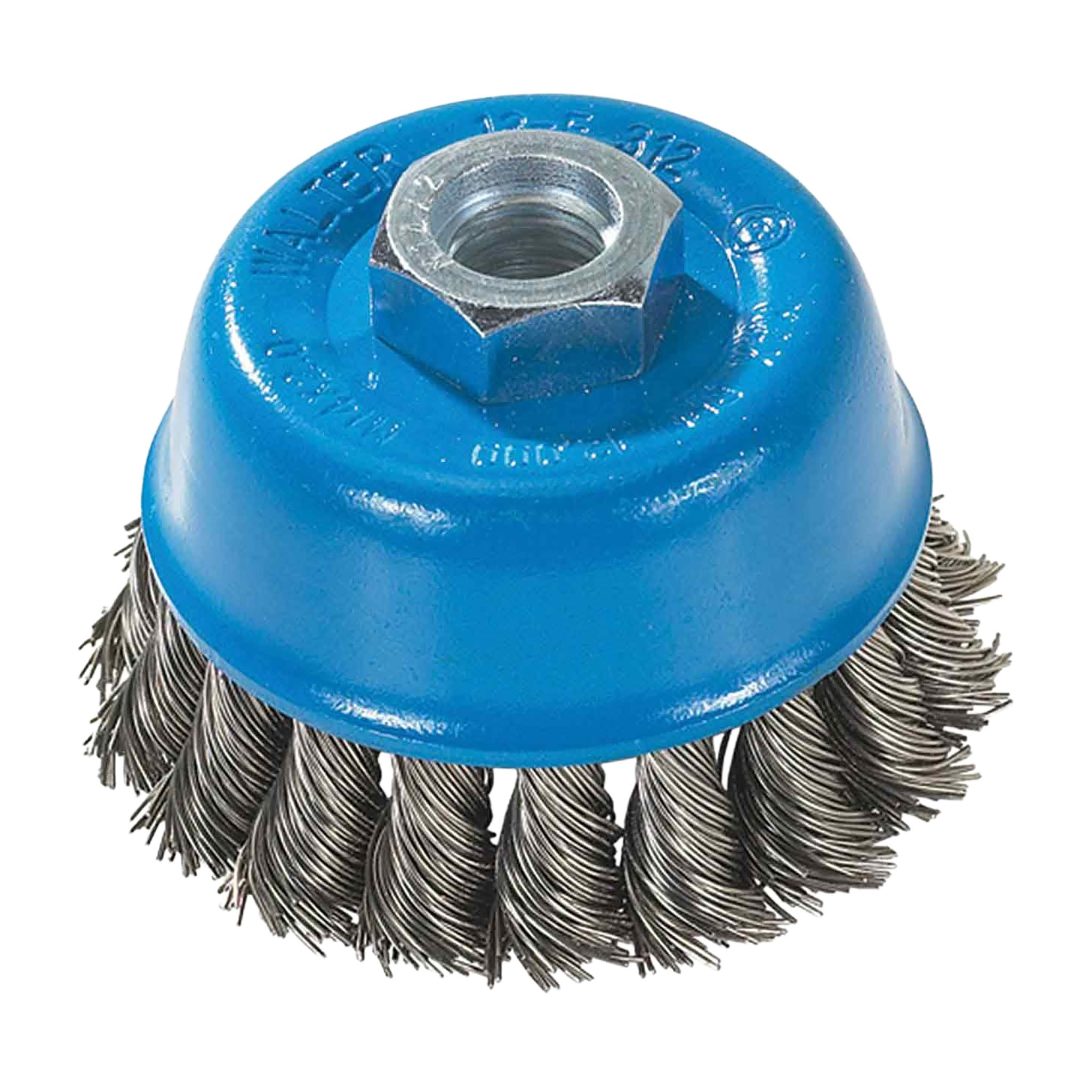 WALTER 13F312 - 3" Stainless Knot-Twisted Wire Cup Brush