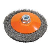 Brosse métallique en acier au carbone WALTER 13H554 - Forme soucoupe-tasse