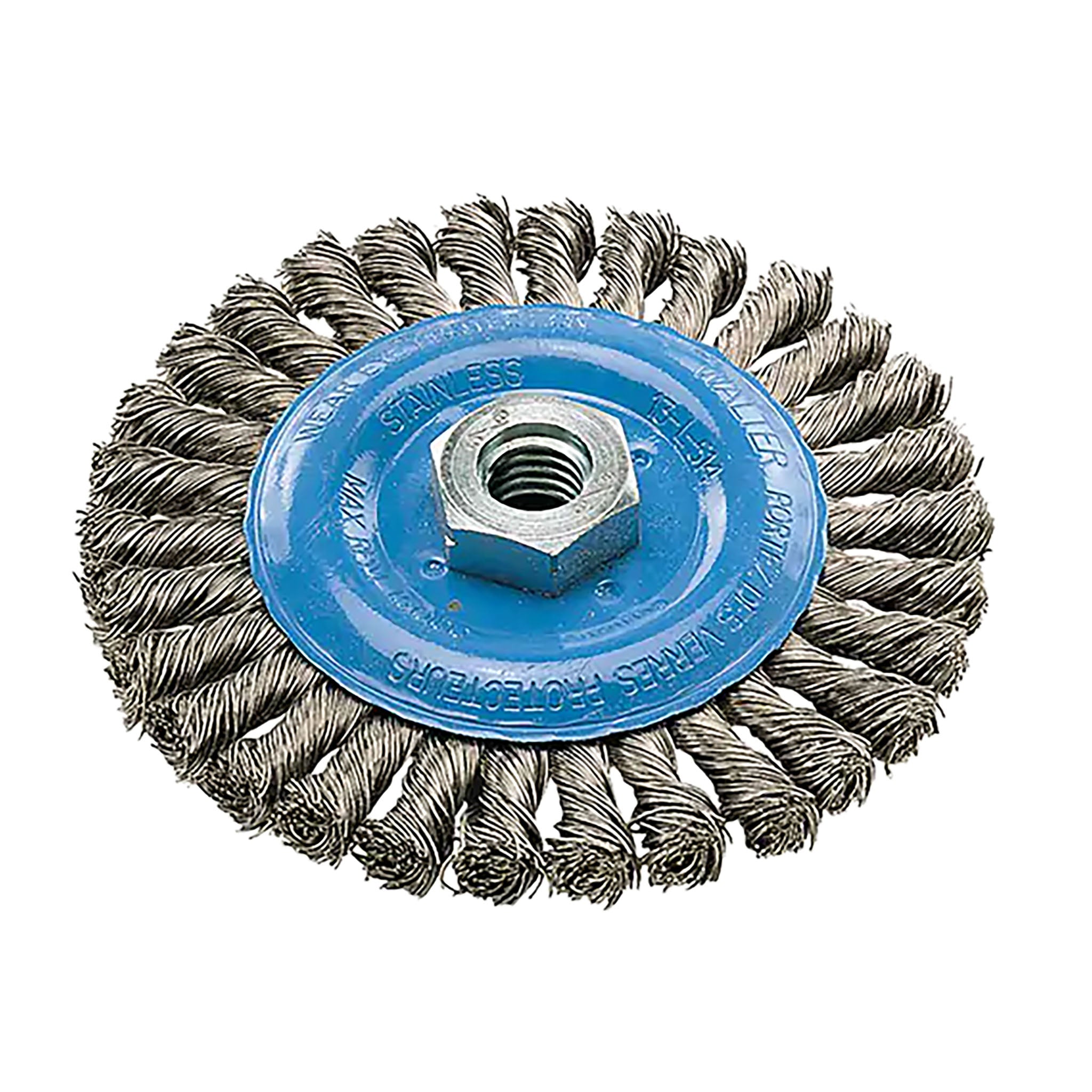 WALTER 13L514 - 5" Stainless Knot-Twisted Wire Wheel Brush