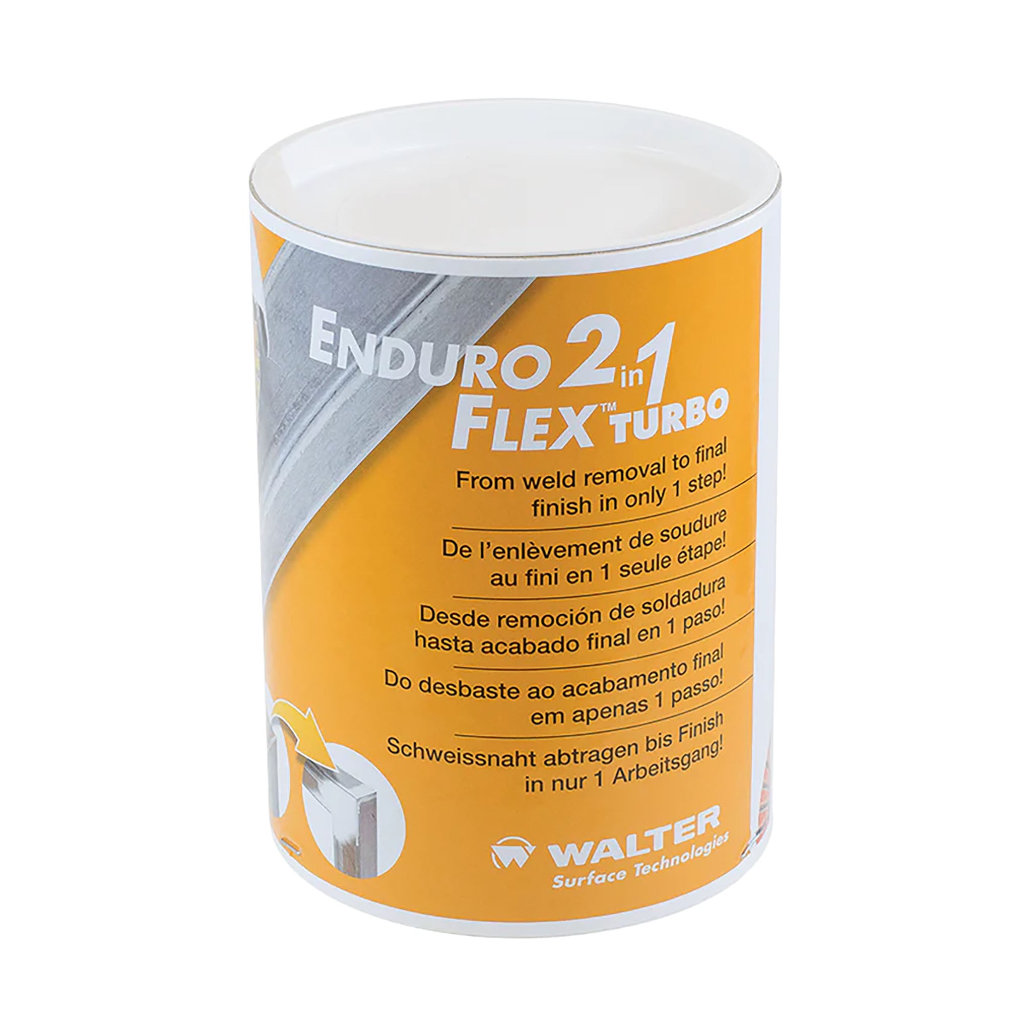 WALTER 15I501 - Enduro-Flex 2-in-1 Turbo Flap Discs, 5" (10-Pack)