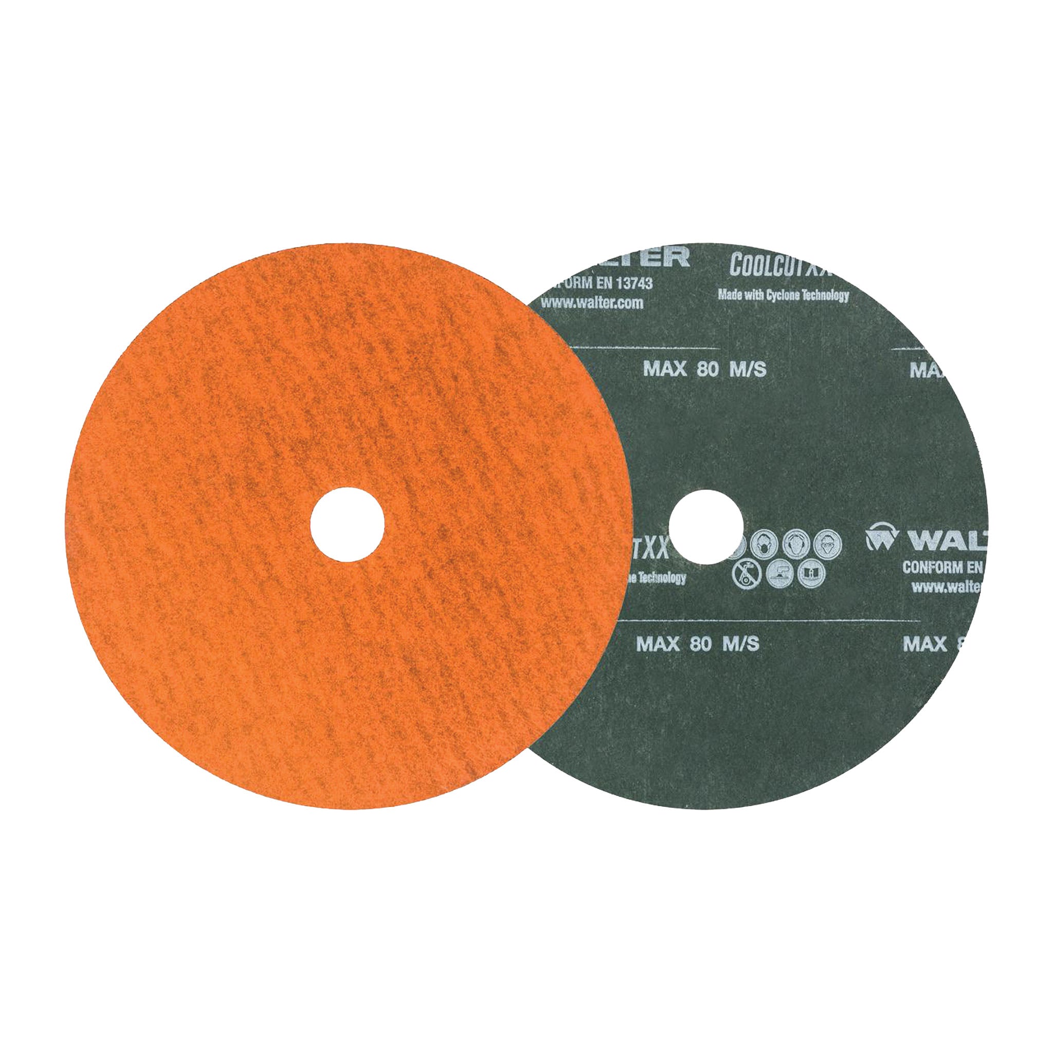 WALTER 15X503 COOLCUT XX™ - 5" Cyclone Ceramic Sanding Discs (25-Pack)