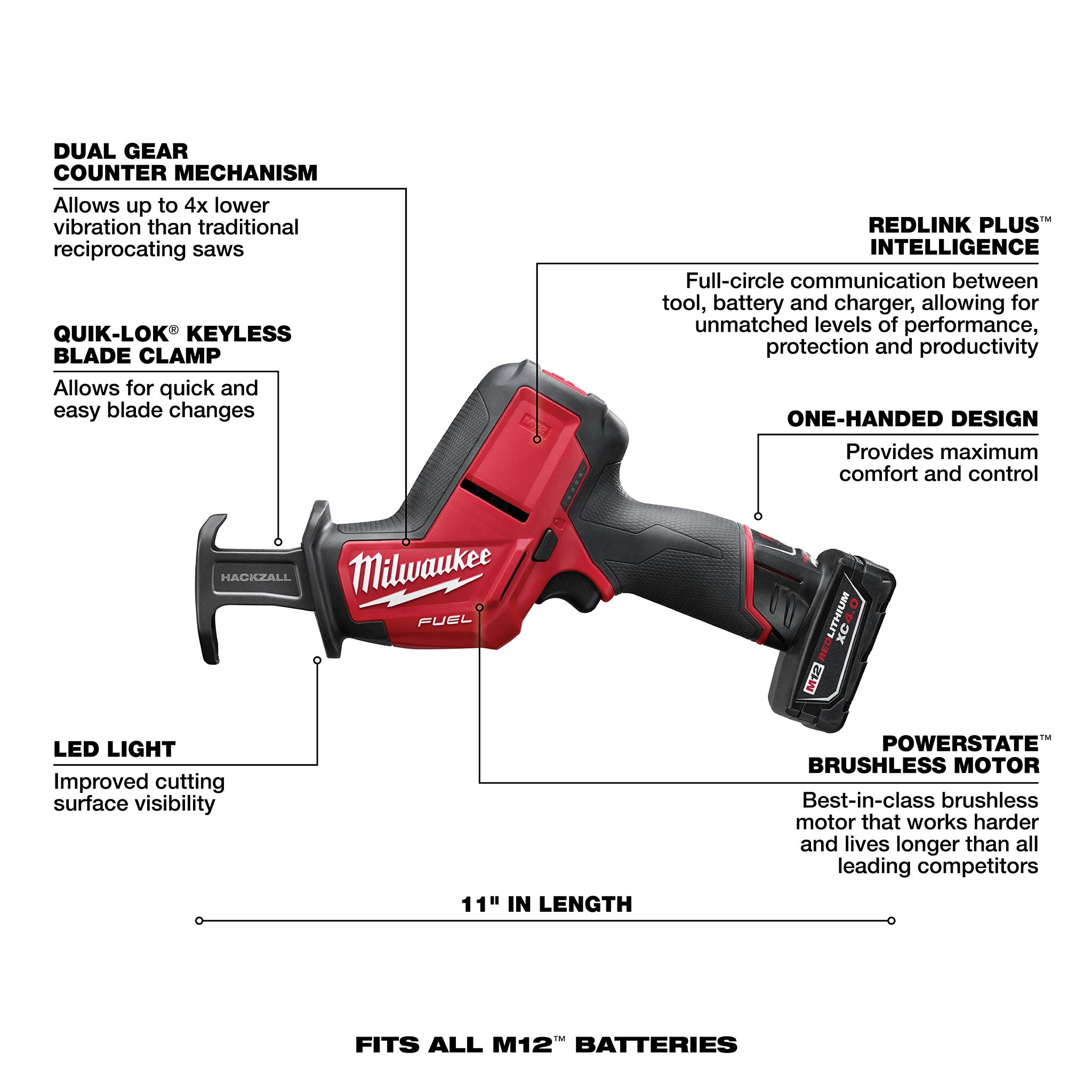 Milwaukee 2520-21XC - M12 HACKZALL Reciprocating Saw (Kit)