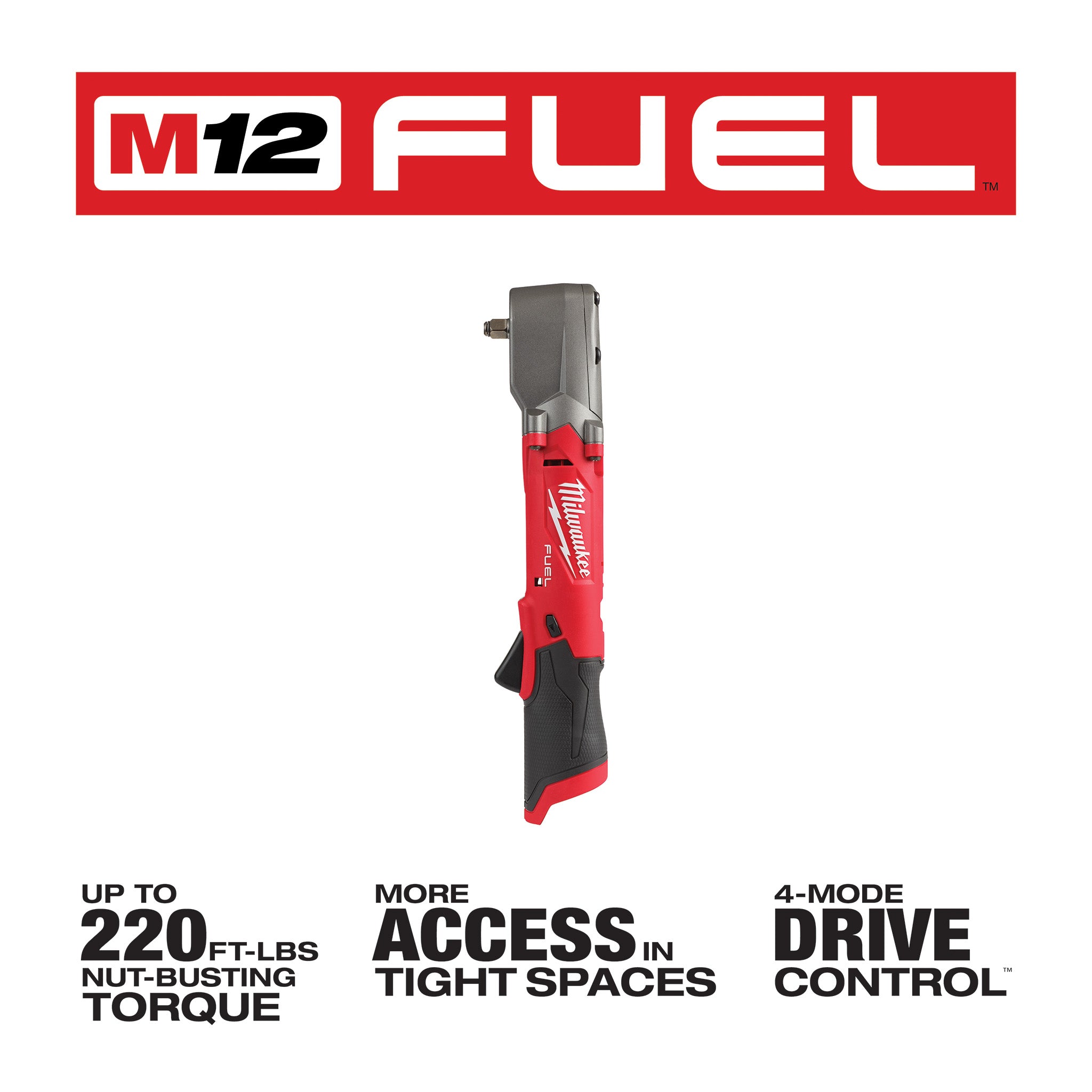 Milwaukee 2564-20 - M12 FUEL 3/8" Right-Angle Impact Wrench (Tool Only)