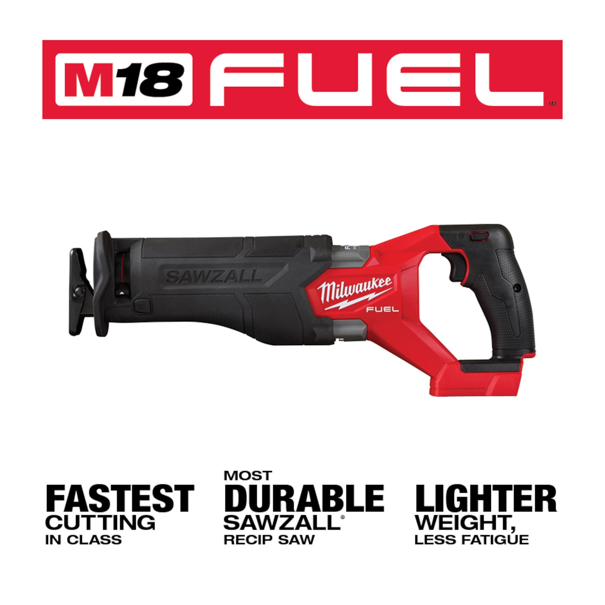 Milwaukee 2821-20 - M18 FUEL SAWZALL Reciprocating Saw (Tool Only)