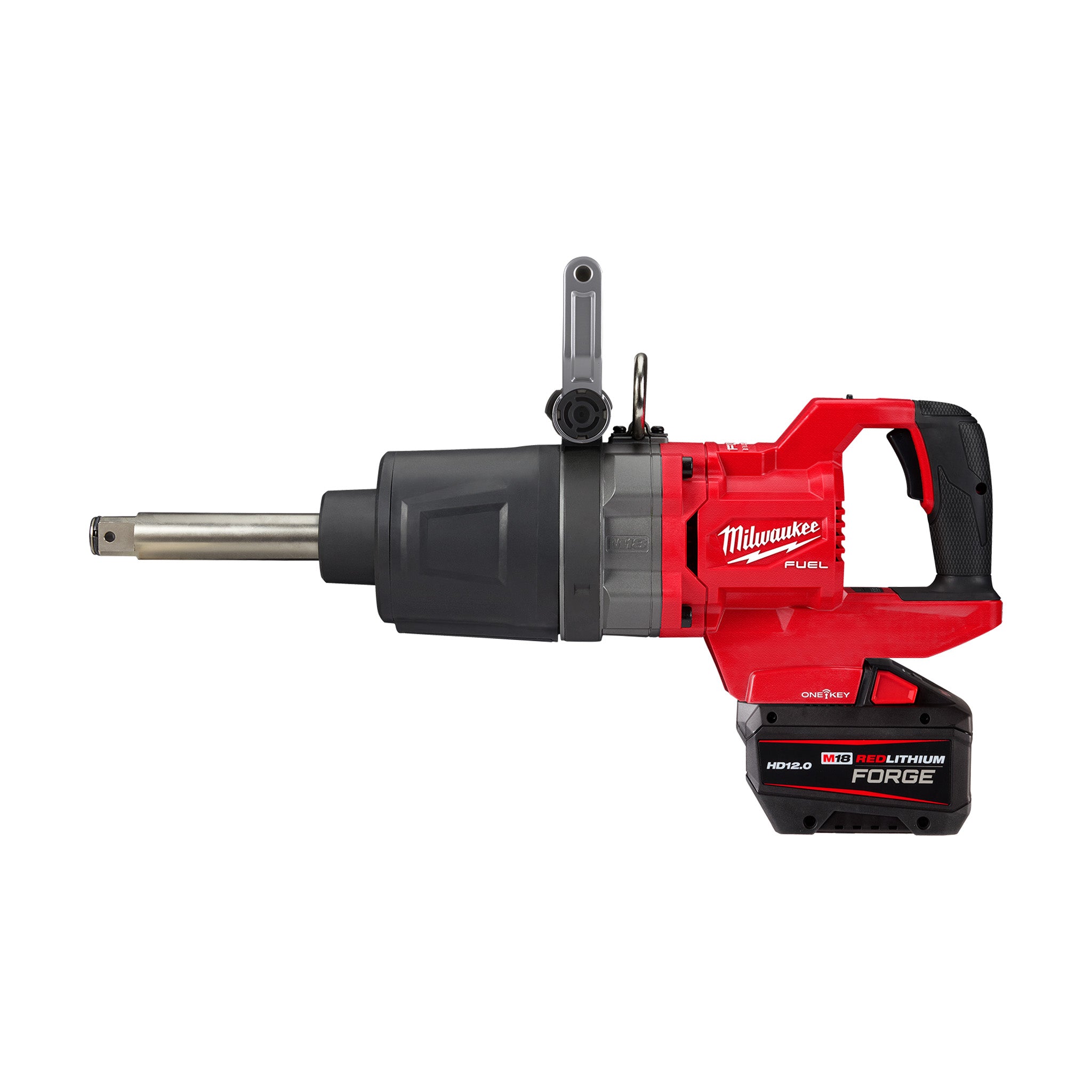 Milwaukee 2869-22HD - M18 FUEL 18V Li-Ion Cordless 1 in. Impact Wrench Extended Reach D-Handle Kit w/(2) 12.0 Ah Batteries