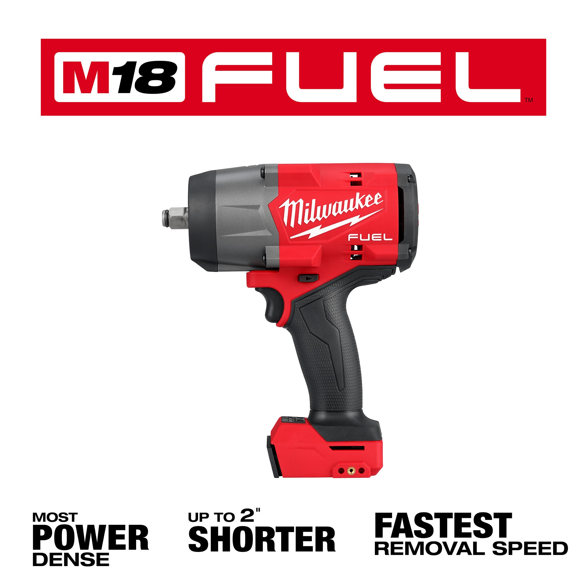 Milwaukee 2967-20 - M18 FUEL 1/2" High Torque Impact Wrench w/ Friction Ring (Tool Only)