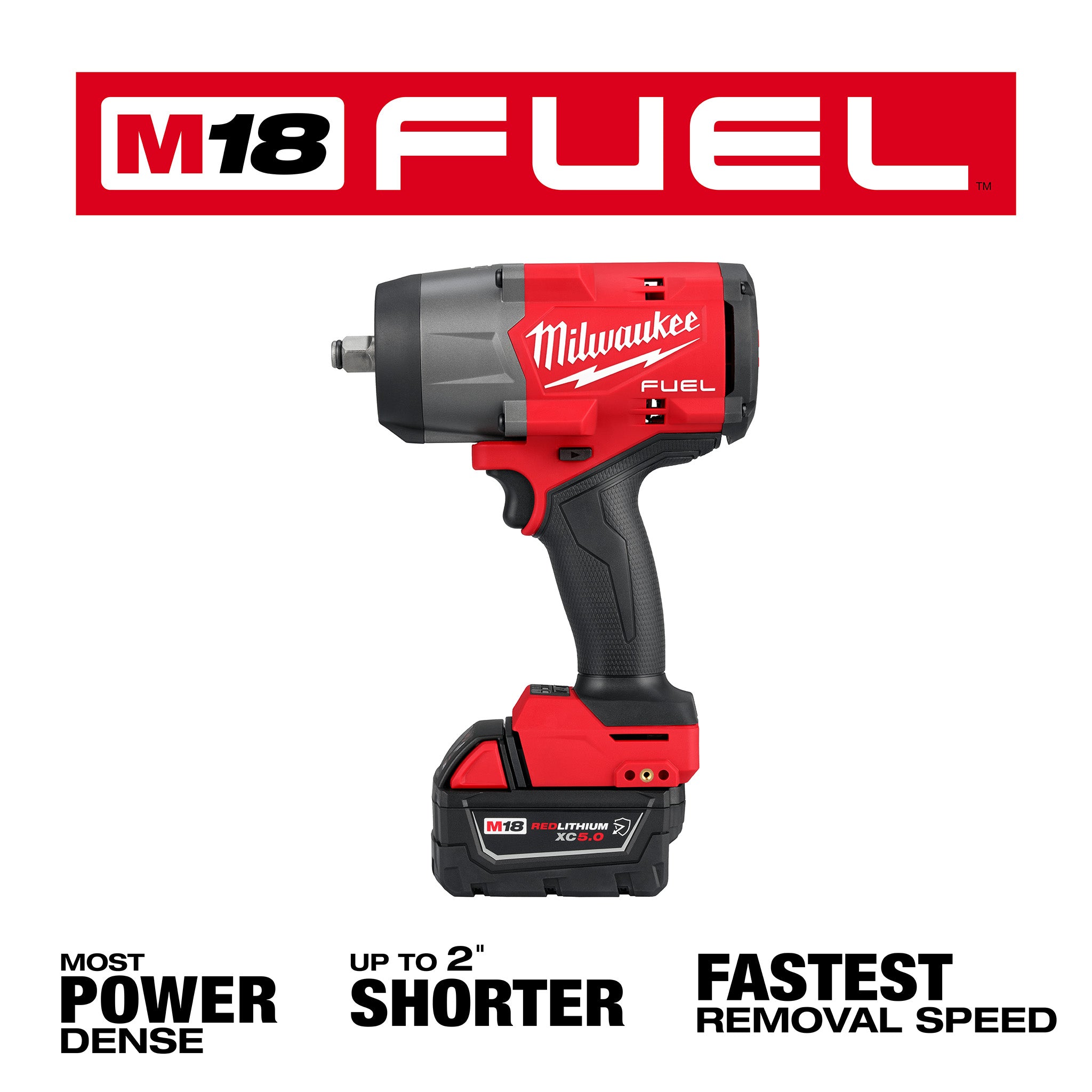 Milwaukee 2967-22GG - Clé à chocs haute performance M18 FUEL 1/2" (kit, anneau de friction)
