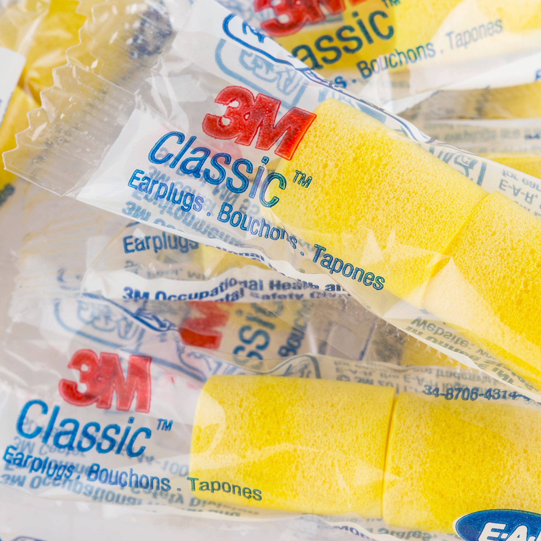 3M 312-1201 - E-A-R Classic Foam Earplugs (200-Pair Box)