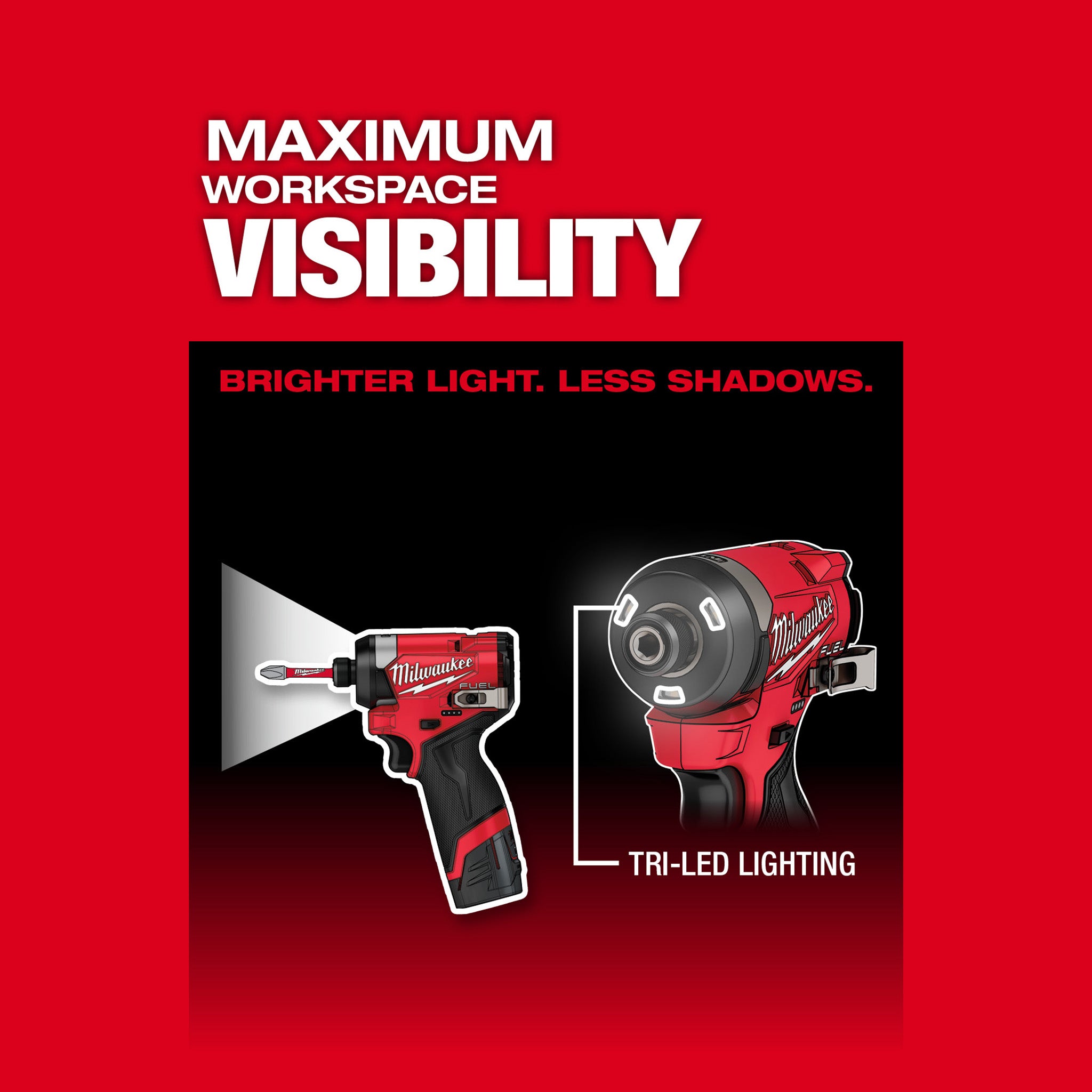 Milwaukee 3453-22 - M12 FUEL 12V Li-Ion Brushless Next Generation 1/4 in Hex Impact Driver Kit w/ (2) 2.0Ah Batteries