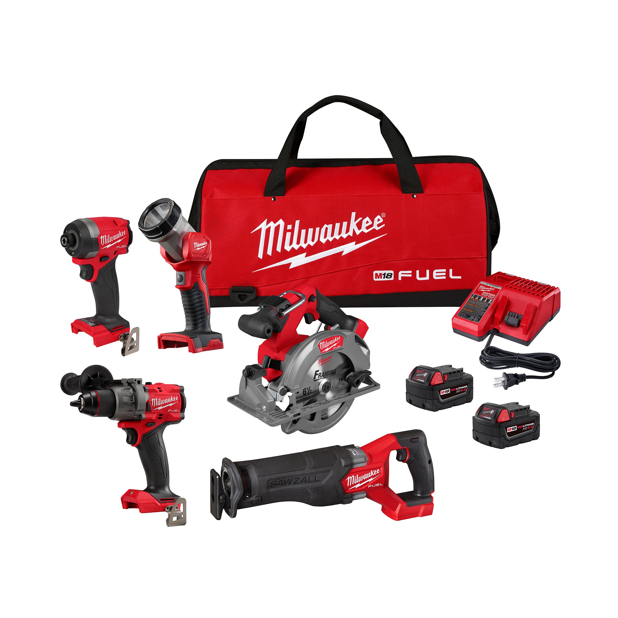 Milwaukee 3697-25 M18 FUEL 5 Tool Combo Kit – Navosco.ca