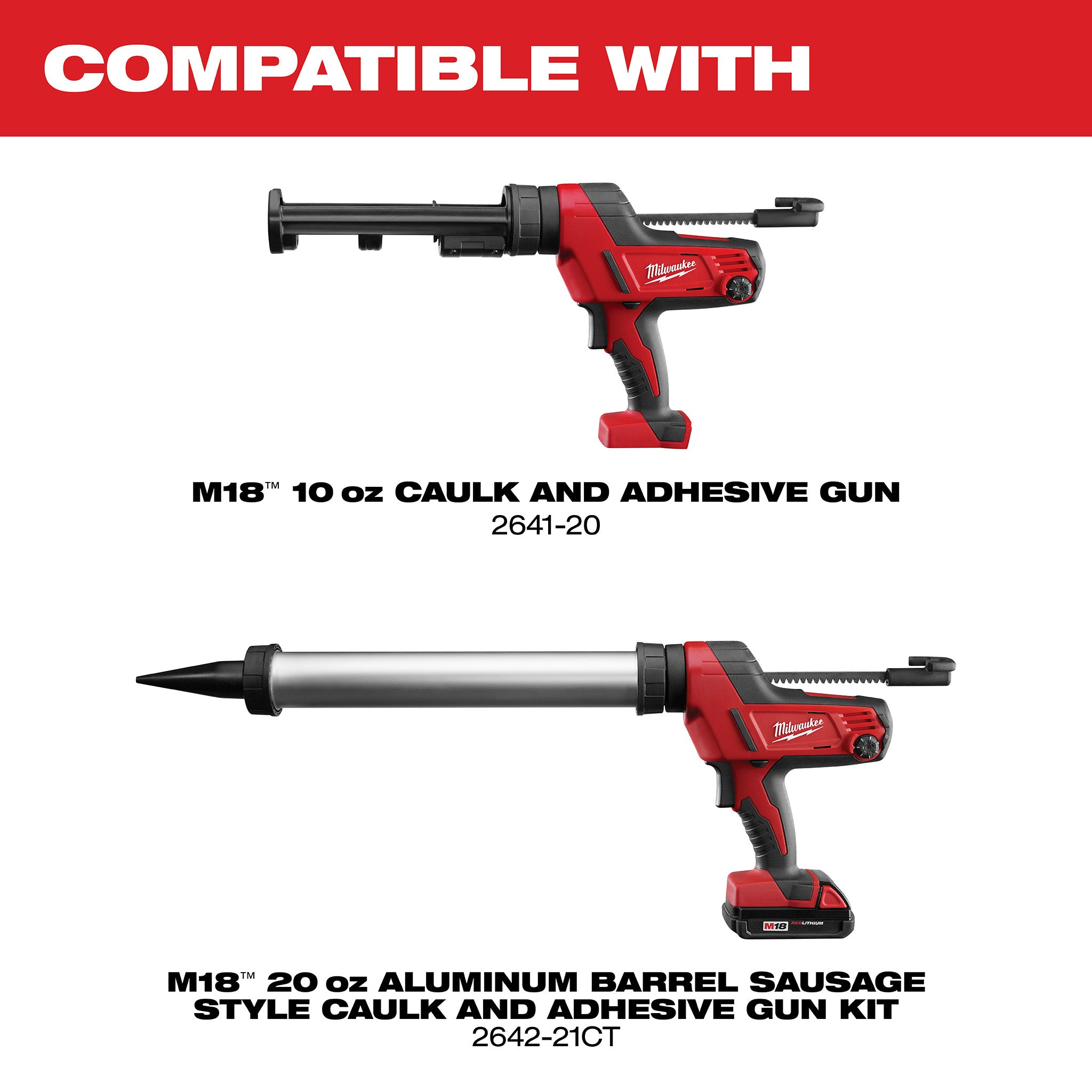 Milwaukee 2641-20 - M18 10 oz Caulk Gun (Tool Only)
