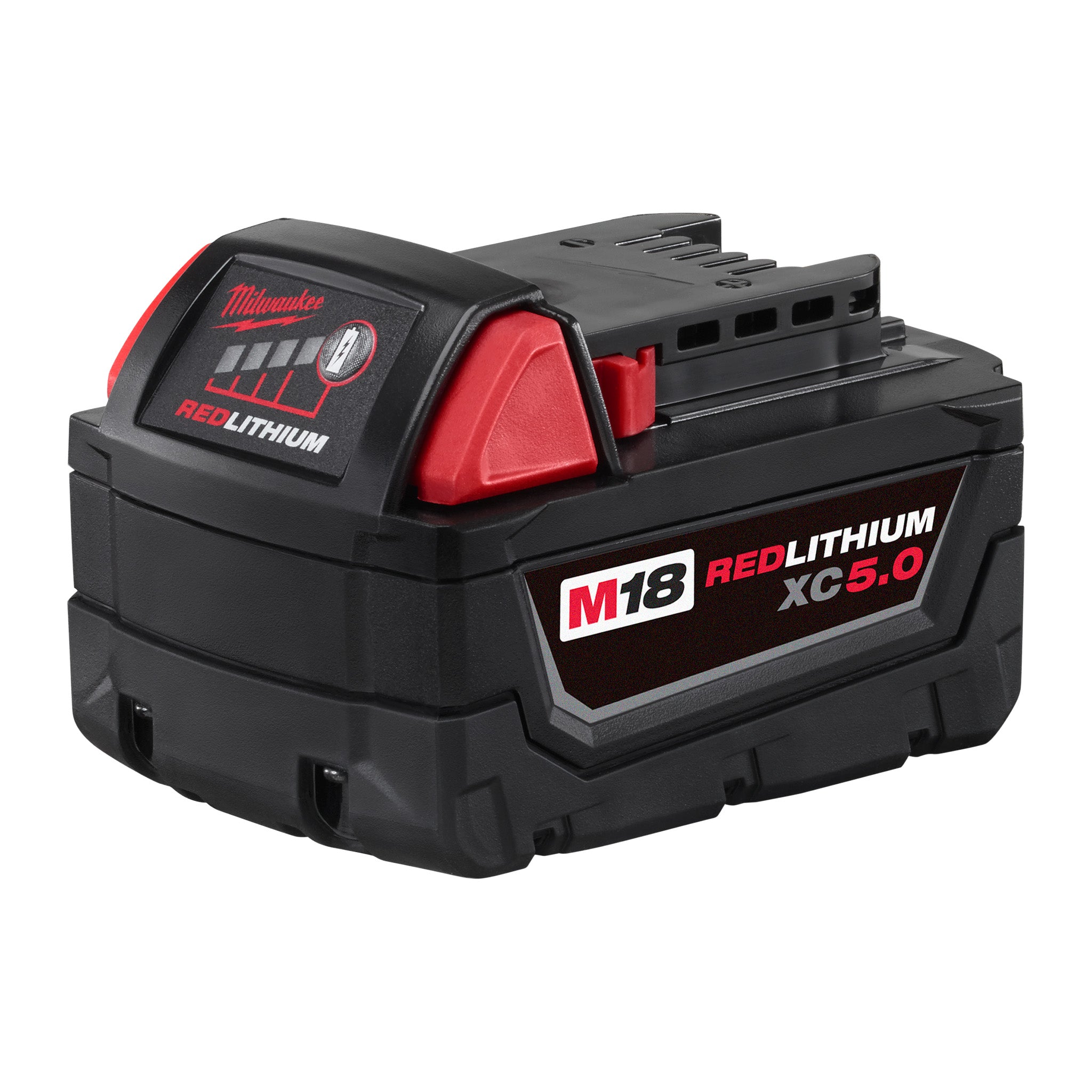 Milwaukee 48-11-1850 - 18V M18 Lithium-Ion Extended Capacity (XC) 5.0 Ah REDLITHIUM Battery