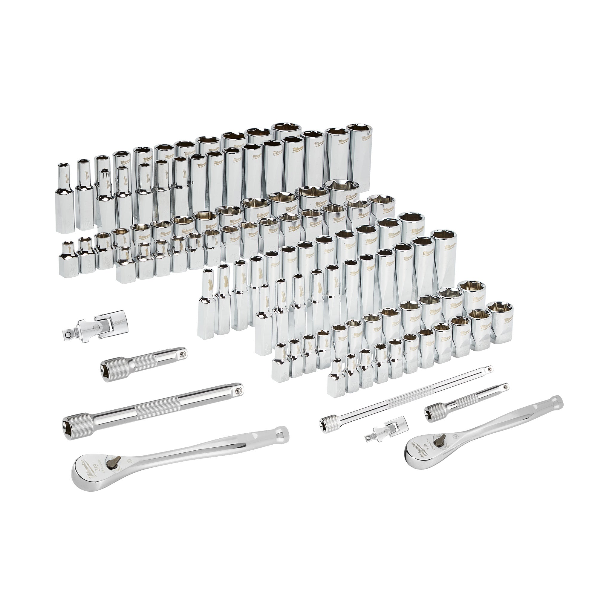 Milwaukee 48-22-9486 - PACKOUT 106-Pc 1/4" & 3/8" Ratchet/Socket Set (SAE/Metric)