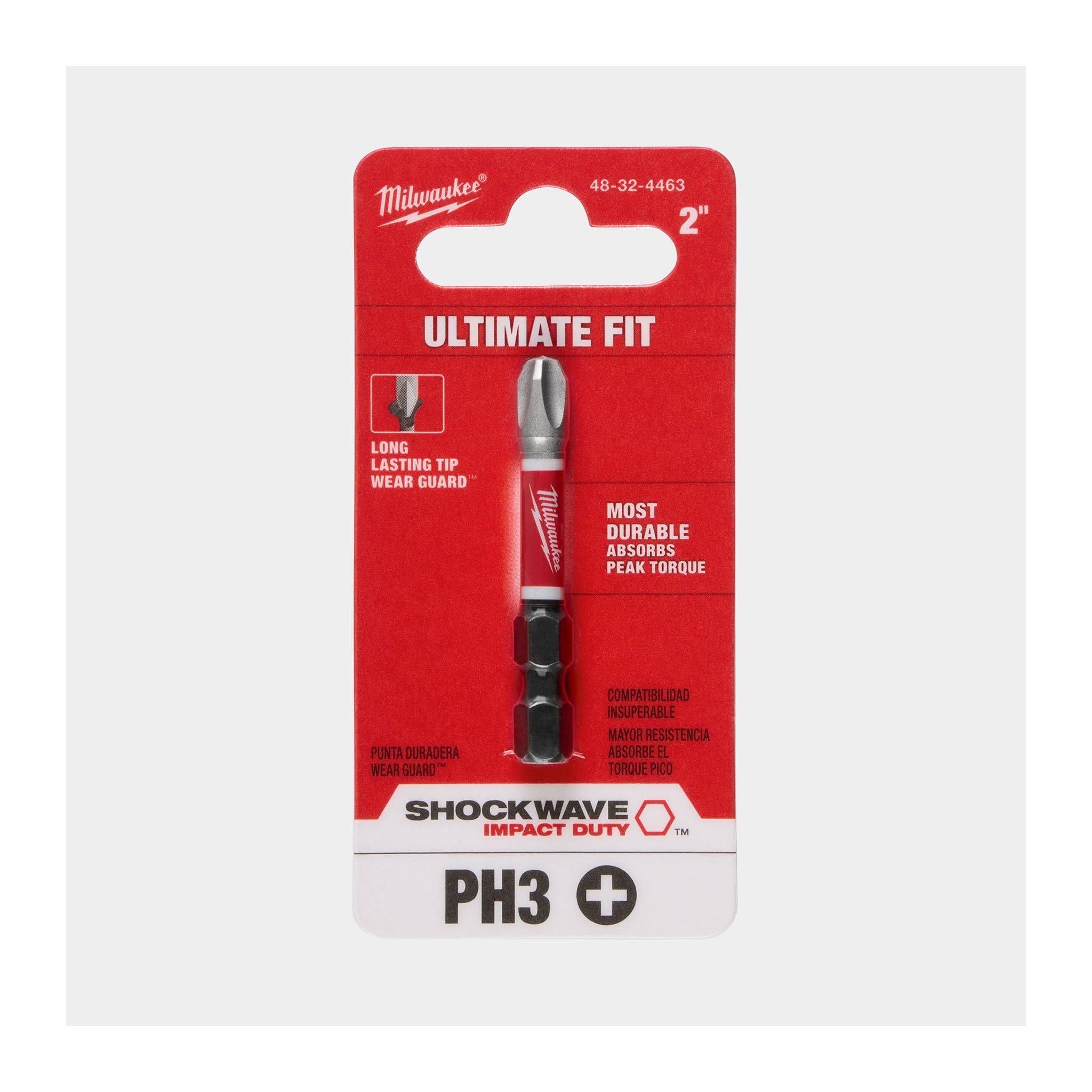 Milwaukee 48-32-4463 - SHOCKWAVE Phillips #3 Impact Bit