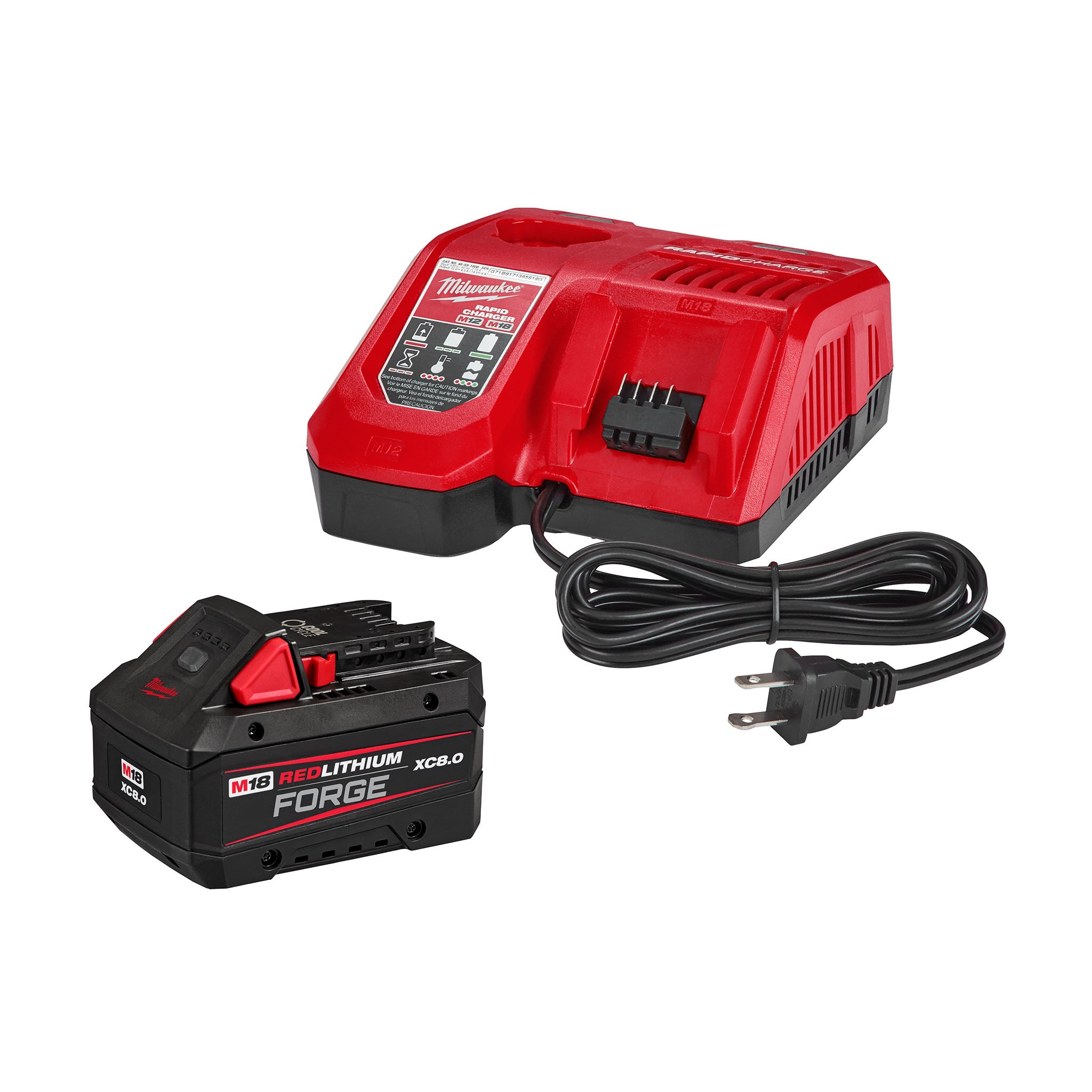 Milwaukee 48-59-1881 - M18 REDLITHIUM HIGH OUTPUT XC8.0 Starter Kit