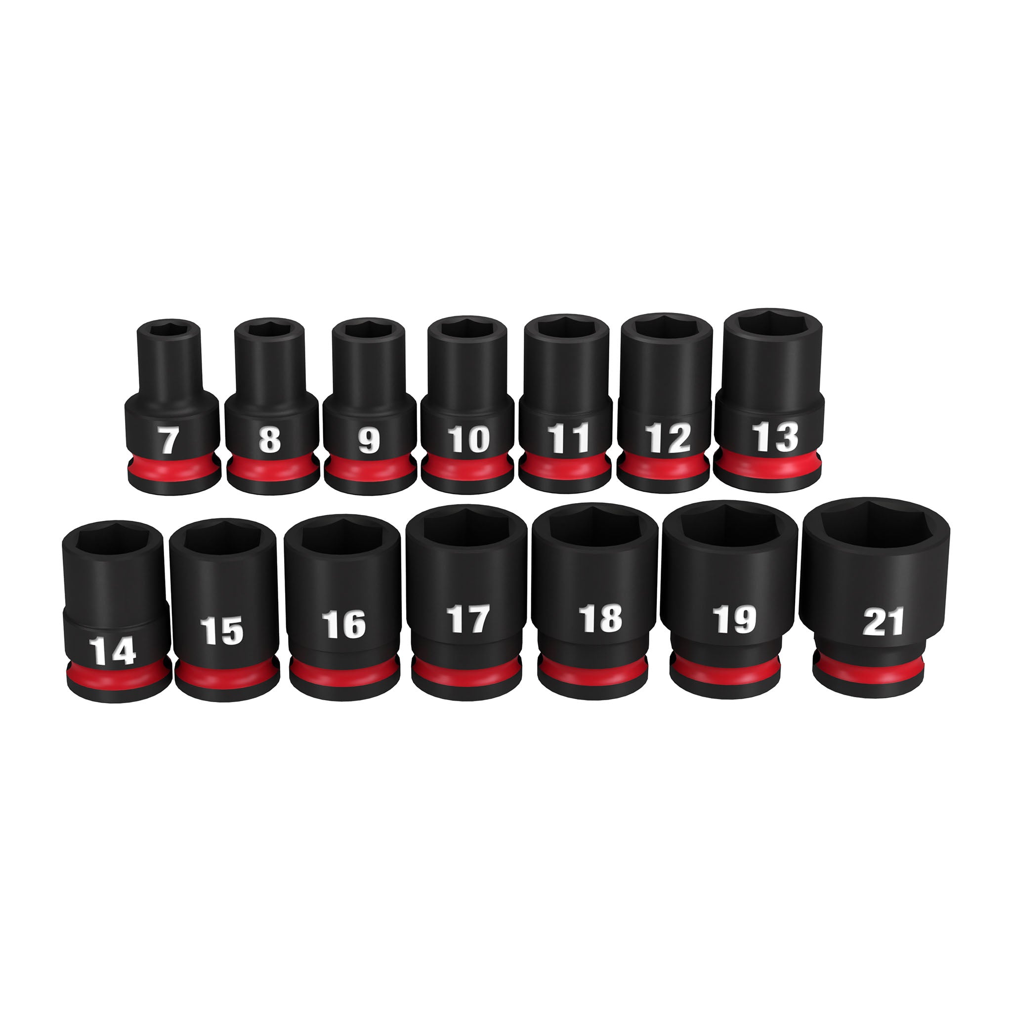 Milwaukee 49-66-7007 - 14-Pc 3/8" Drive Shallow Socket Set