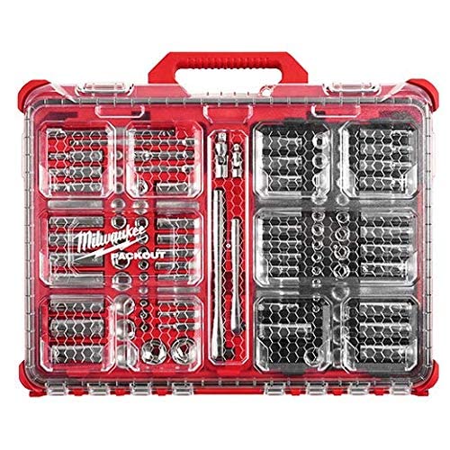 Milwaukee 48-22-9486T - PACKOUT 106-Pc 1/4" & 3/8" Ratchet/Socket Set (SAE/Metric)