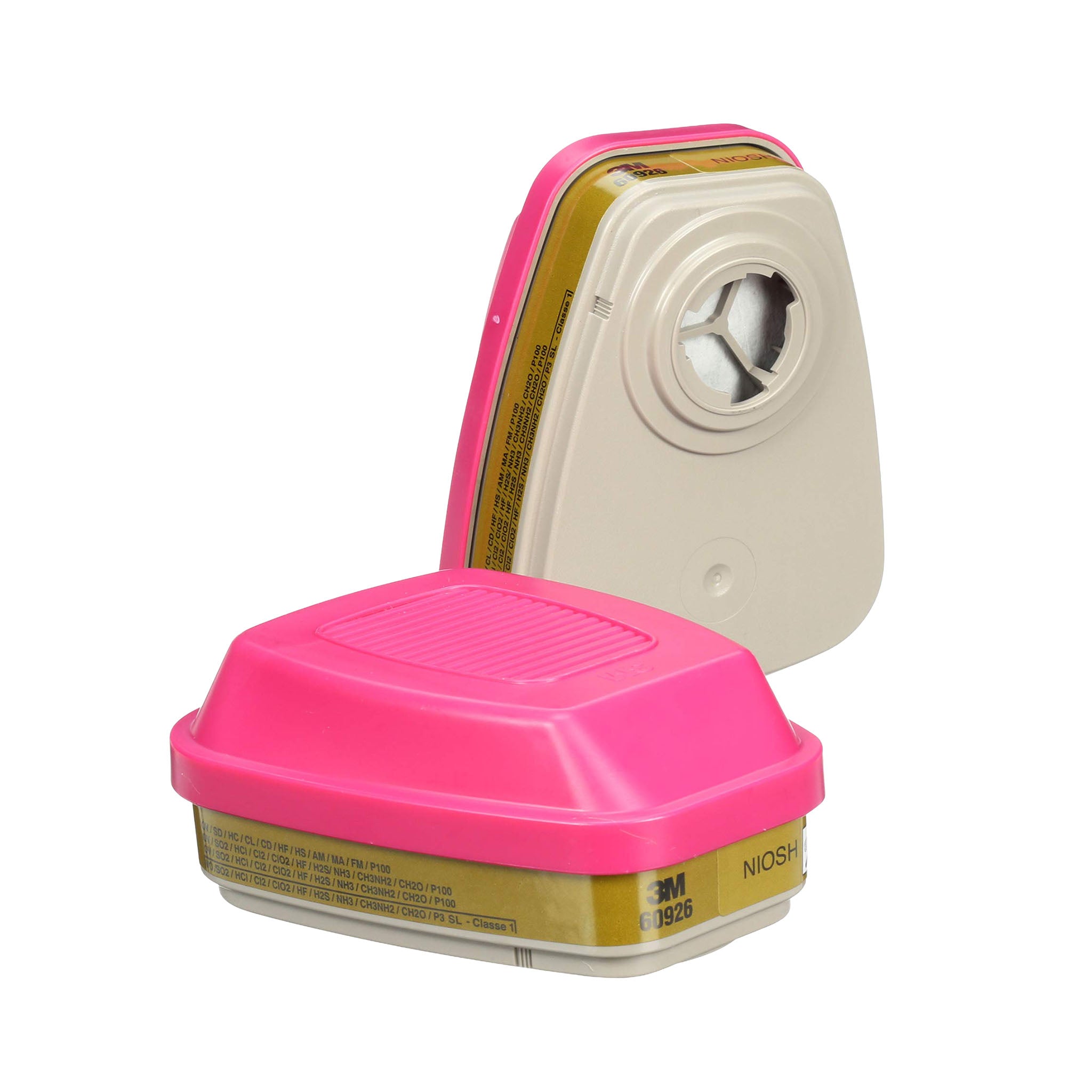 3M 60926 - Multi Gas/Vapor Cartridge/Filter P100 (2-Pack)