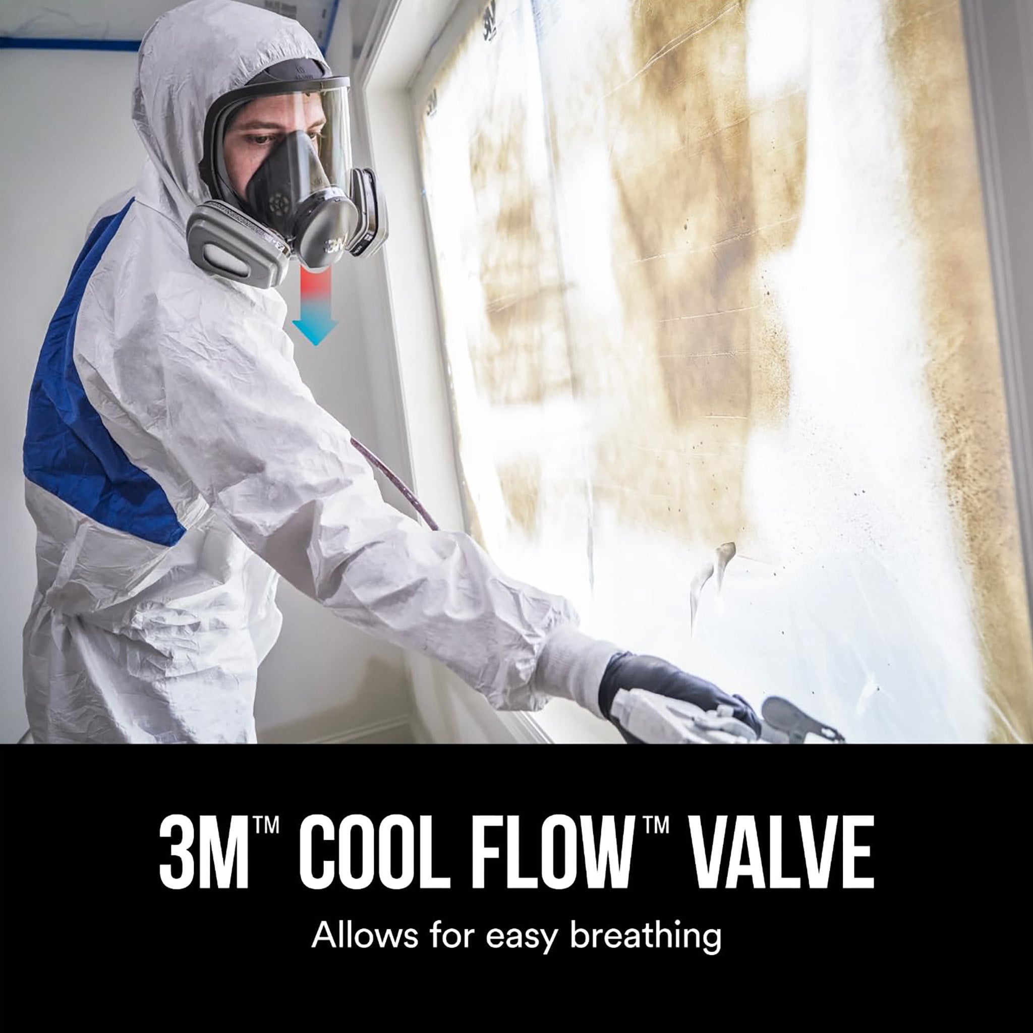 3M 6800 - Full-Face Respirator All-in-One Paint Kit, Medium