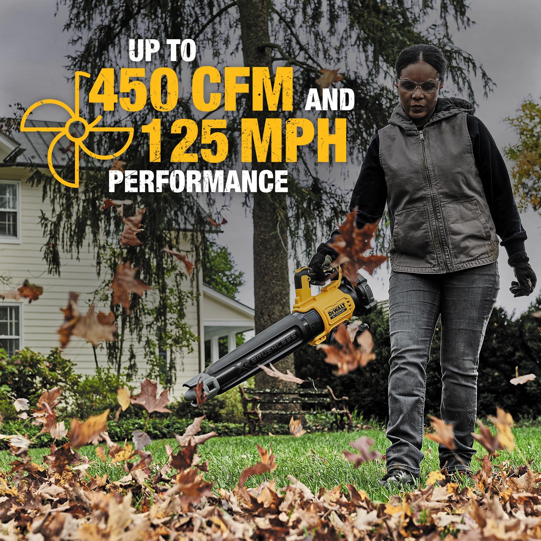 DEWALT DCBL722P1 - 20V MAX XR Lithium-Ion Cordless Brushless Handheld Leaf Blower with 5Ah Battery and Charger