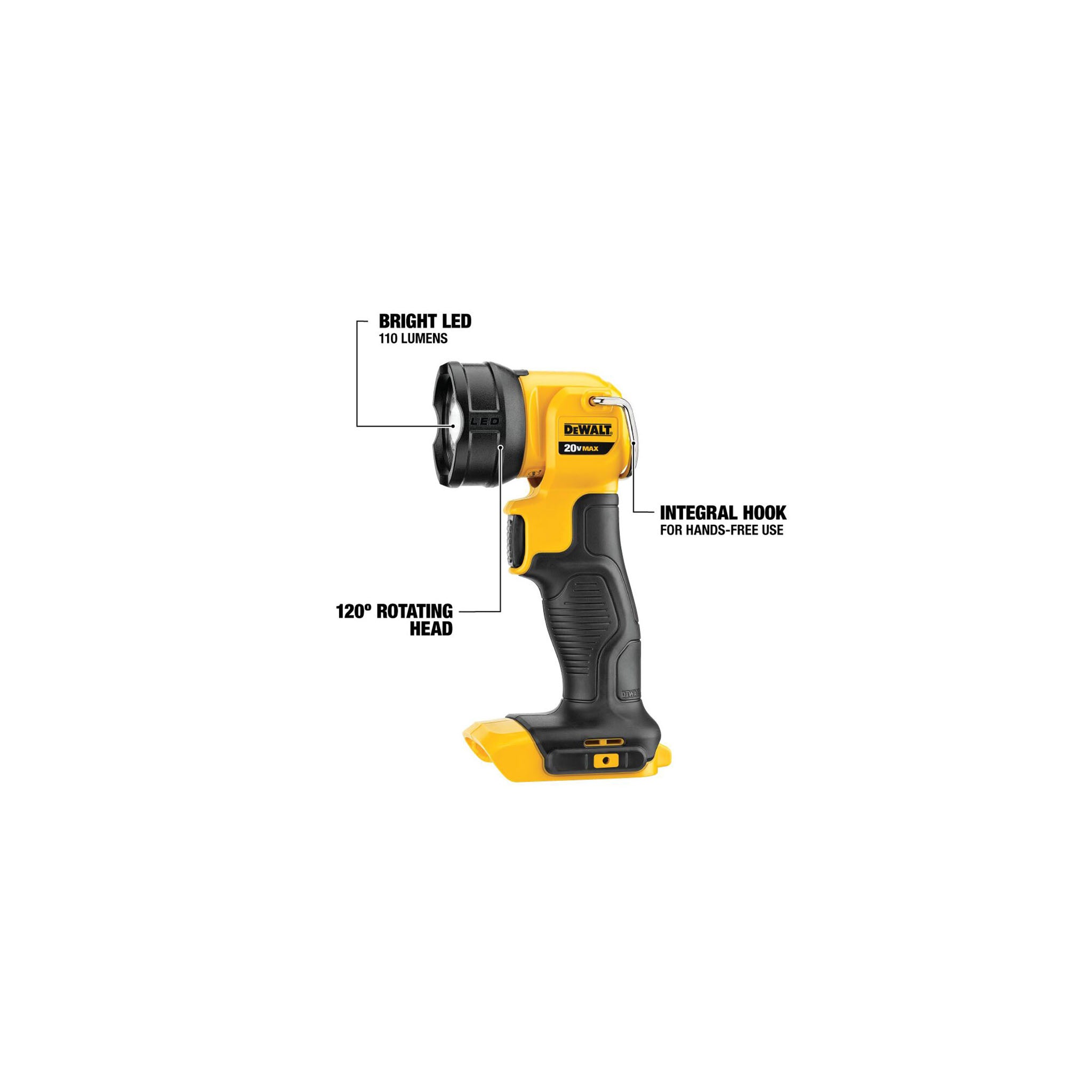 Lampe de travail LED DEWALT DCL040 - 20V MAX
