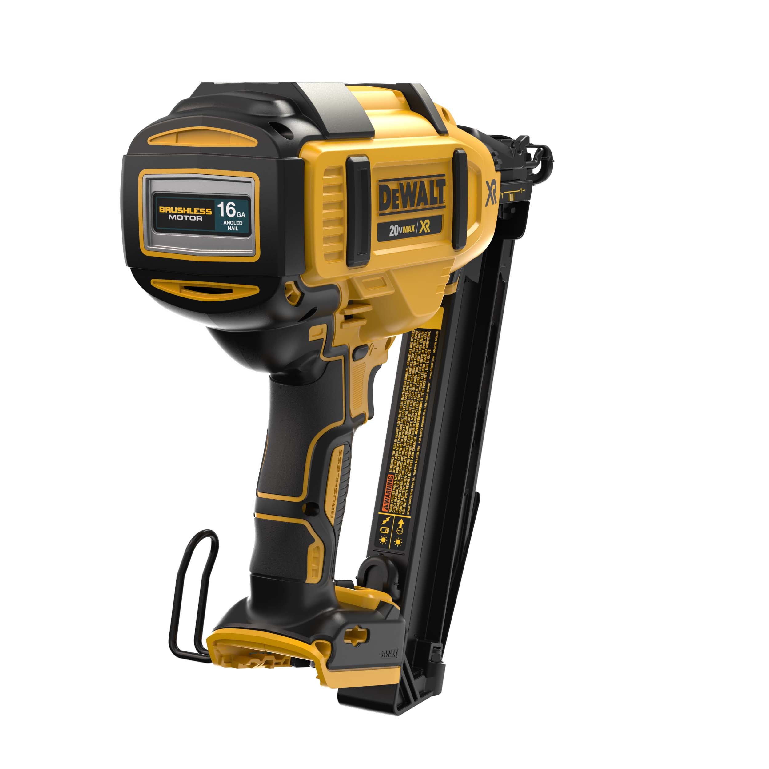 DEWALT DCN660B - 20V MAX XR Lithium-Ion Cordless Brushless 16-Gauge Angled Finish Nailer (Tool-Only)