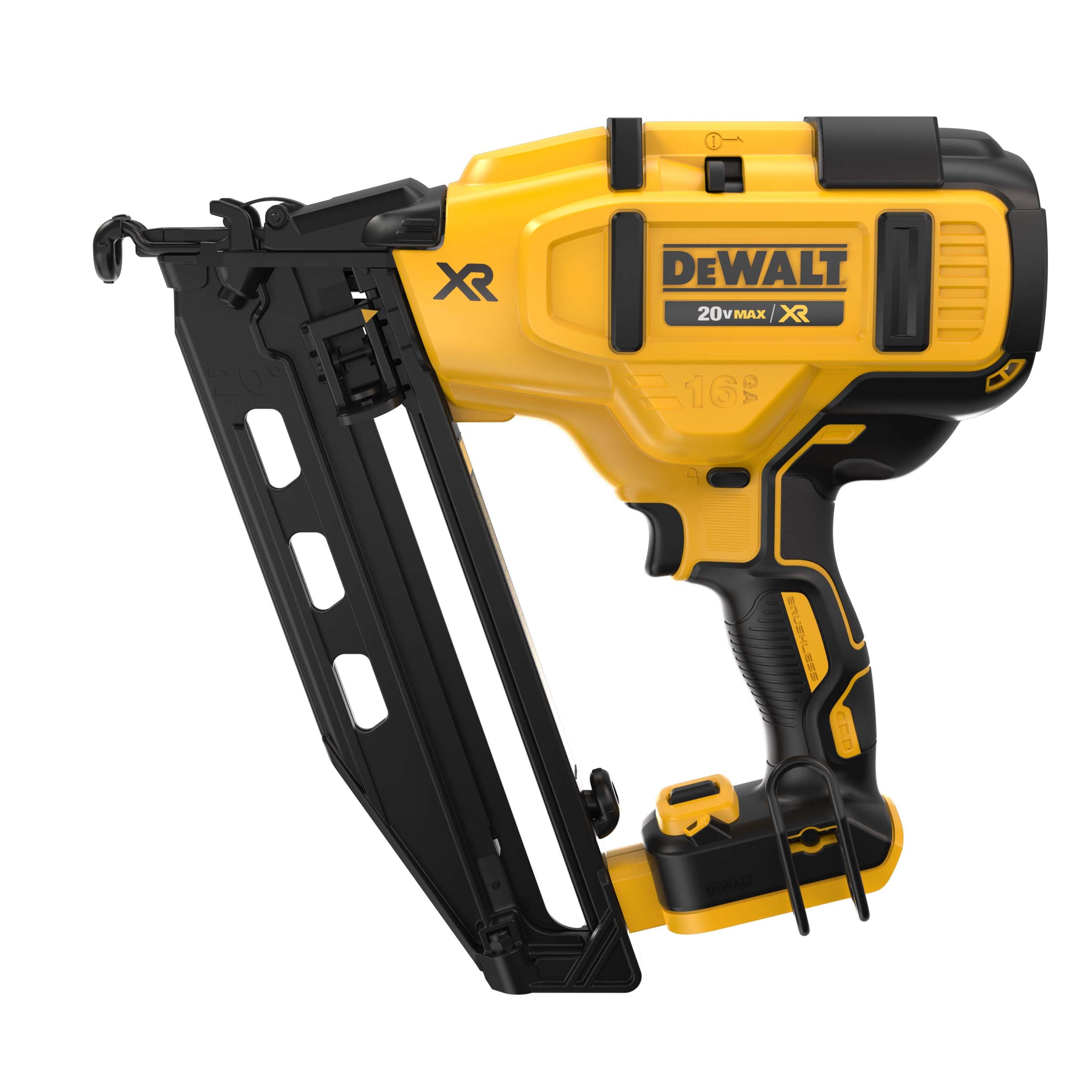 DEWALT DCN660B - 20V MAX XR Lithium-Ion Cordless Brushless 16-Gauge Angled Finish Nailer (Tool-Only)