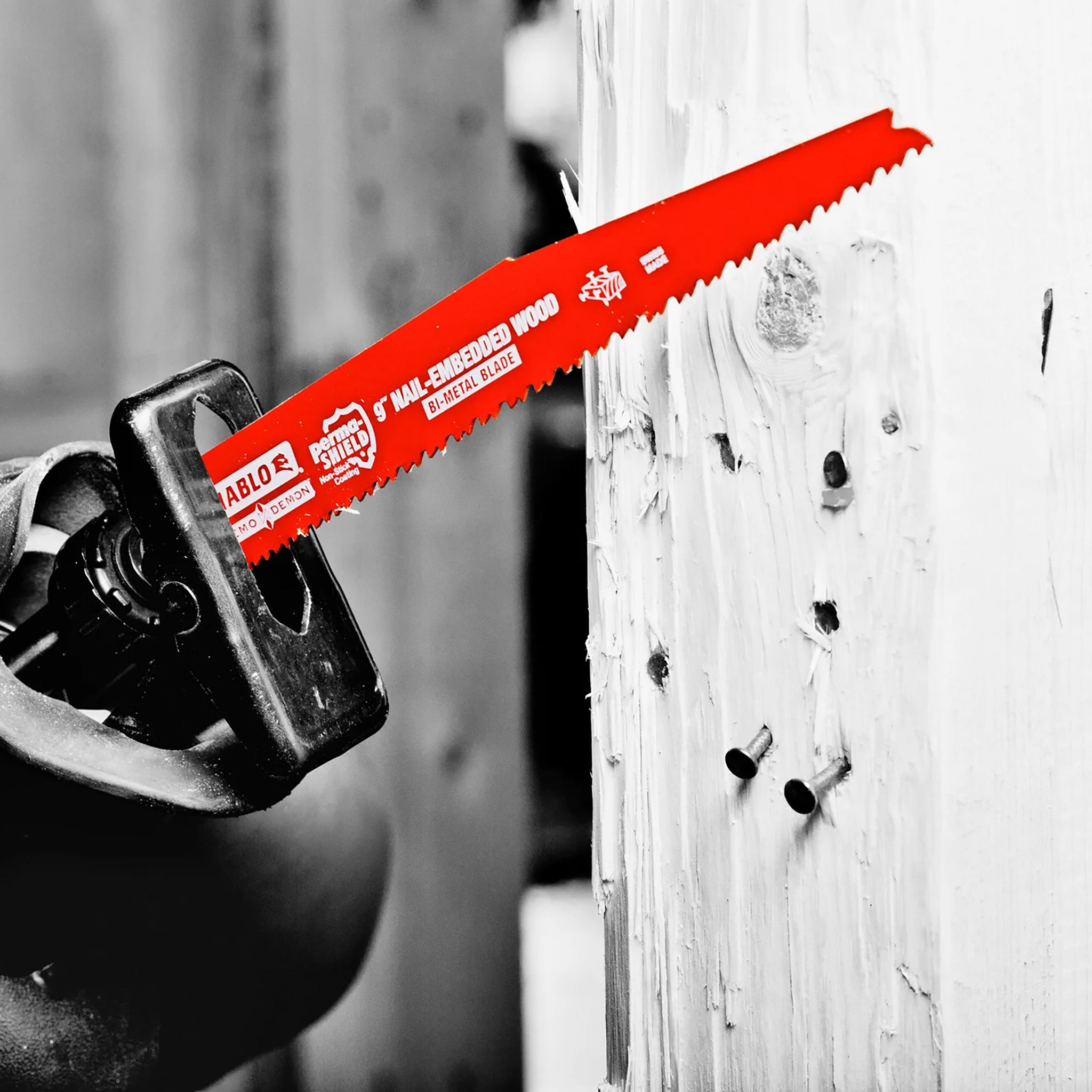 Diablo DS0912BW5 - 9" 4/6TPI Bi-Metal Reciprocating Saw Blades for Nail-Embedded Wood (5-pk)