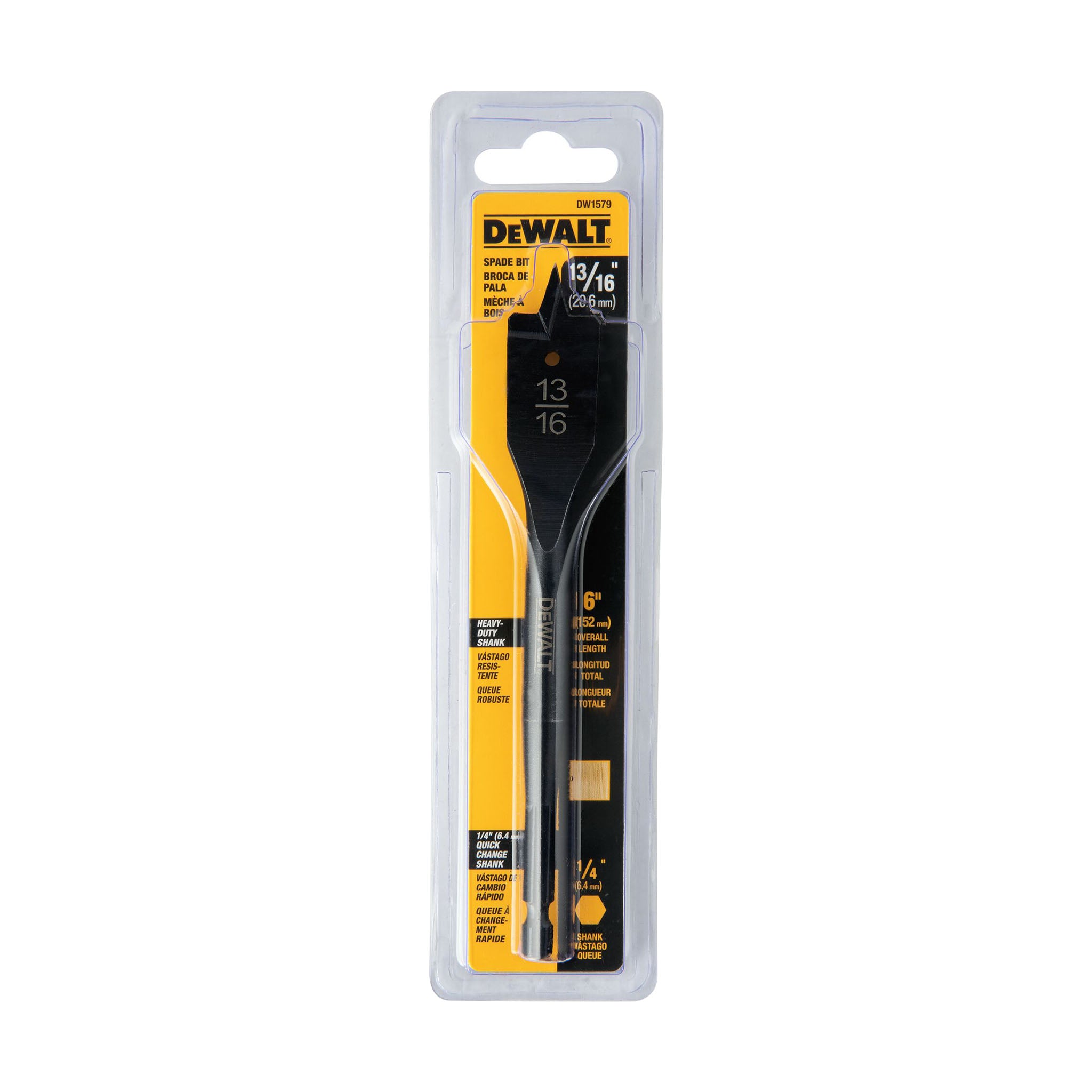 DEWALT DW1579 - 13/16" Spade Drill Bit