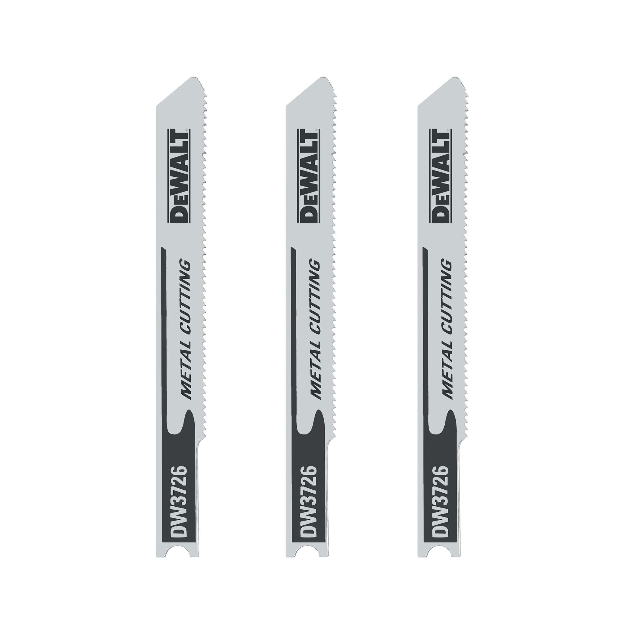 DEWALT DW3726-5 - 3" 24-TPI Metal Cut U-Shank Jigsaw Blades (5-Pack)