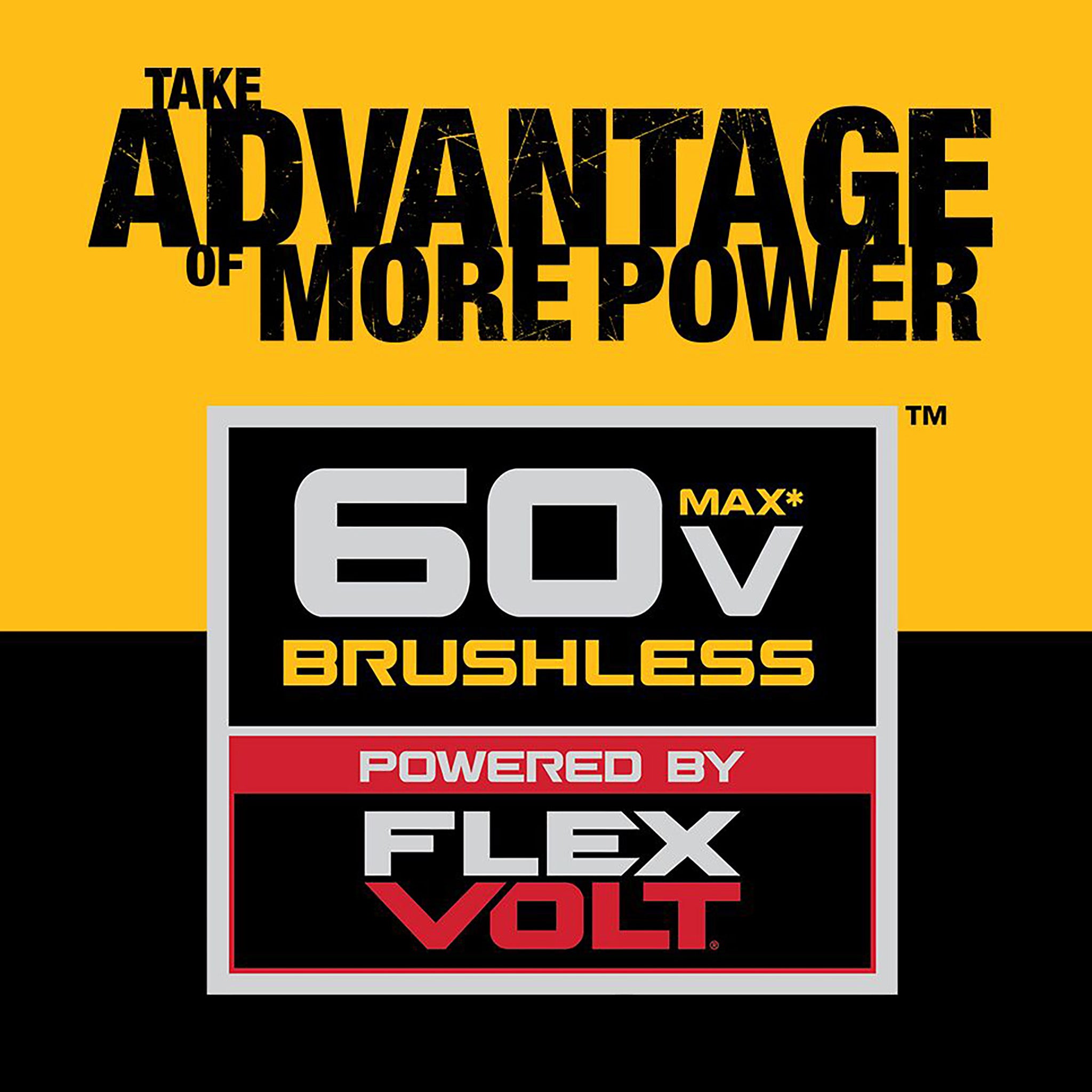 DEWALT DCCS670X1 – Trousse de tronçonneuse sans fil sans balai au lithium-ion 60 V MAX FLEXVOLT de 40,6 cm avec batterie de 9 Ah et chargeur