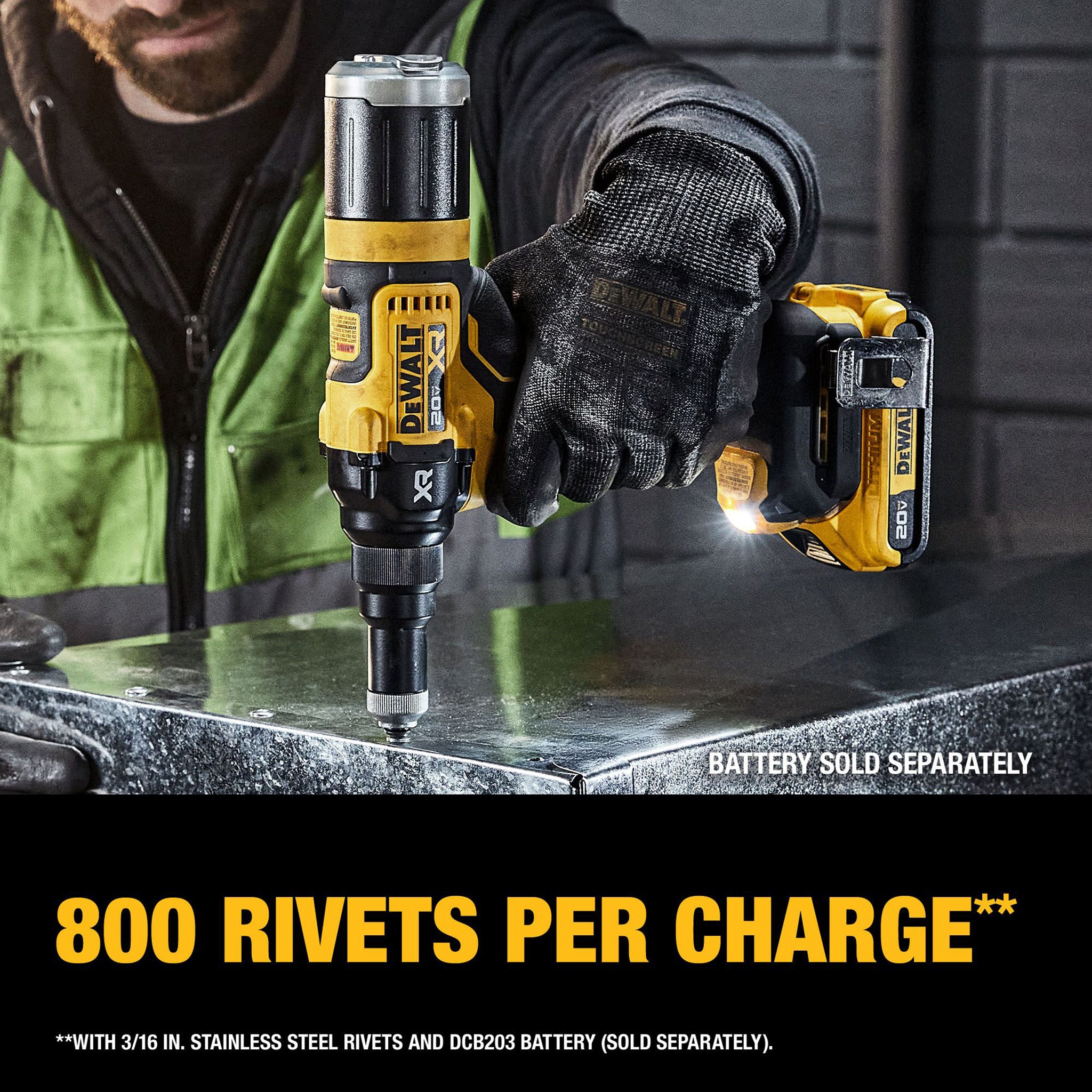 DEWALT DCF403B - 20V MAX XR Brushless Cordless 3/16 in. Rivet Tool (Tool Only)