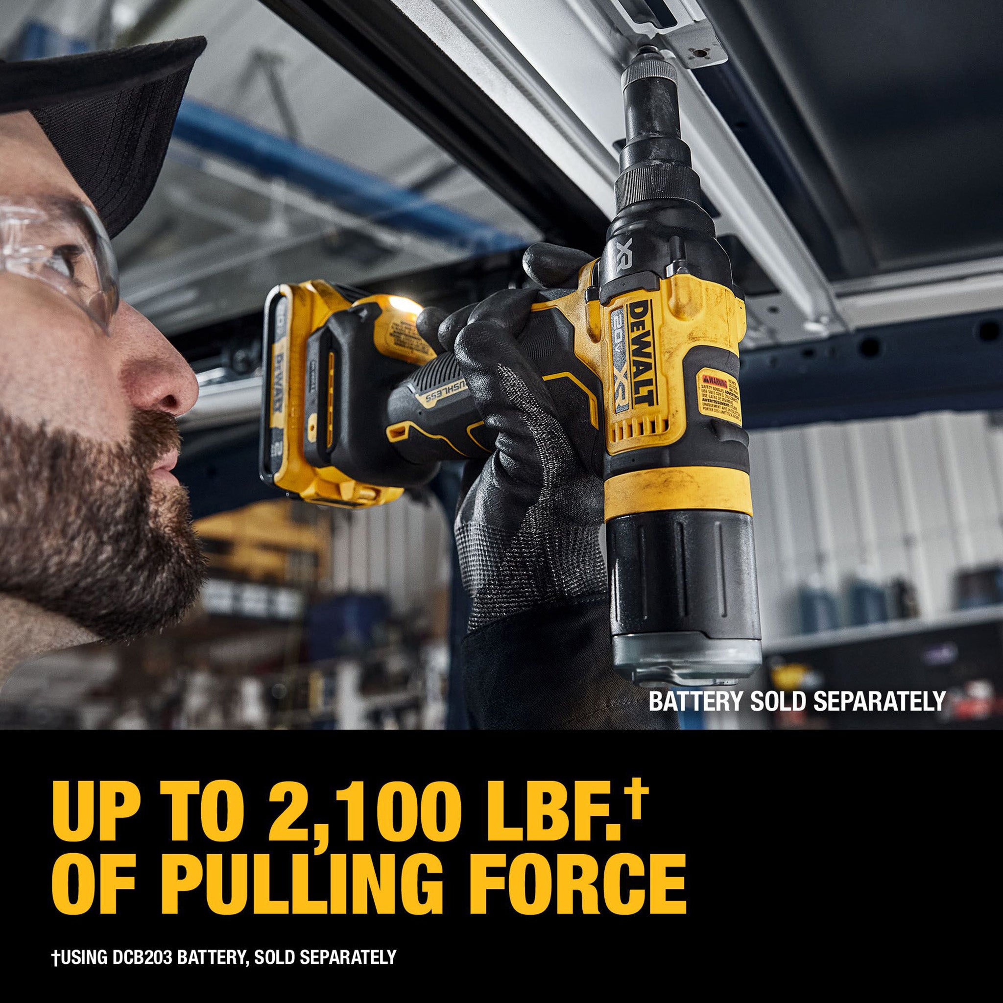 DEWALT DCF403B - 20V MAX XR Brushless Cordless 3/16 in. Rivet Tool (Tool Only)