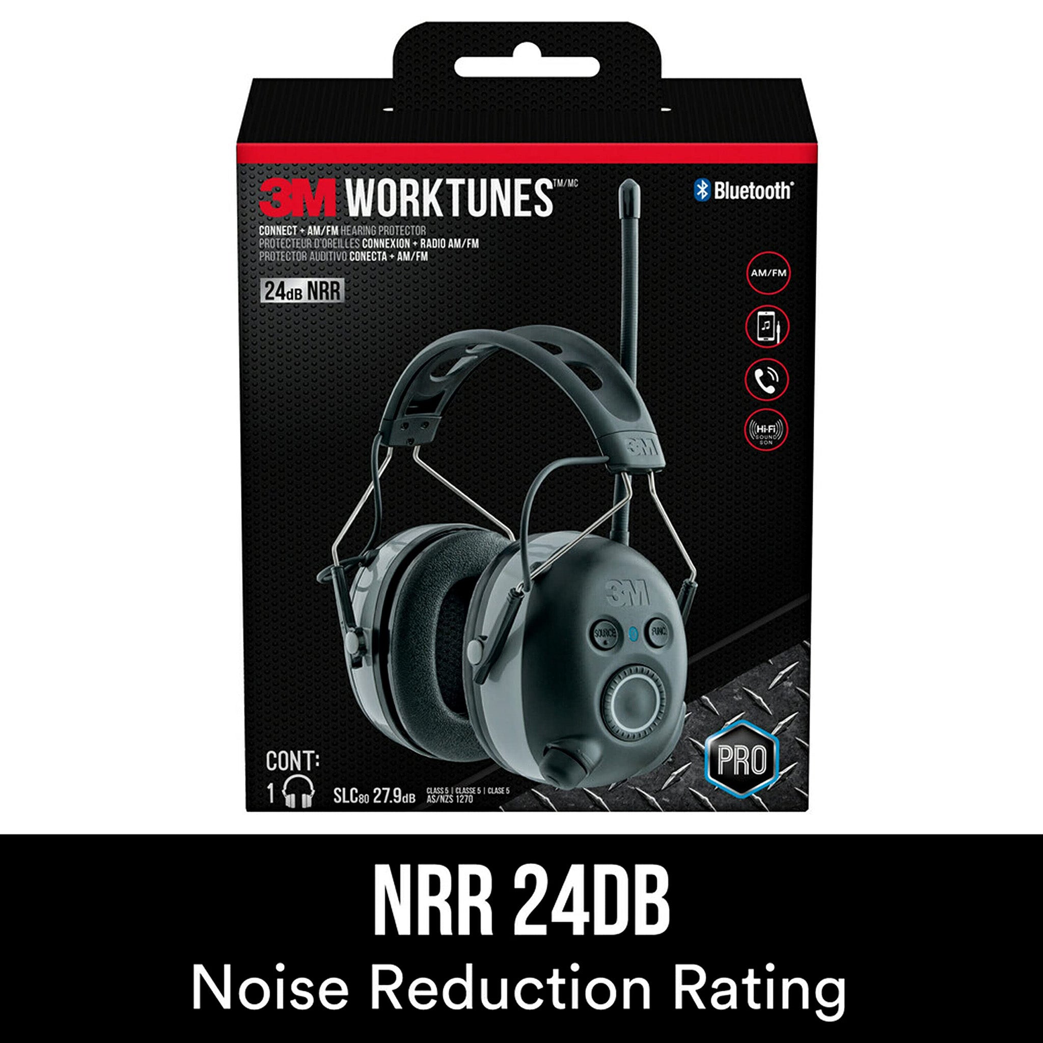 3M WorkTunes - Bluetooth Hearing Protection w/ AM/FM Radio