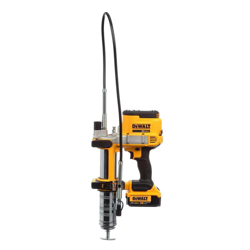 DEWALT DCGG571M1 - 20V MAX Lithium-Ion Cordless Grease Gun Kit with 4Ah Battery, Charger and Case