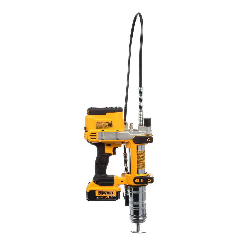 DEWALT DCGG571M1 - 20V MAX Lithium-Ion Cordless Grease Gun Kit with 4Ah Battery, Charger and Case