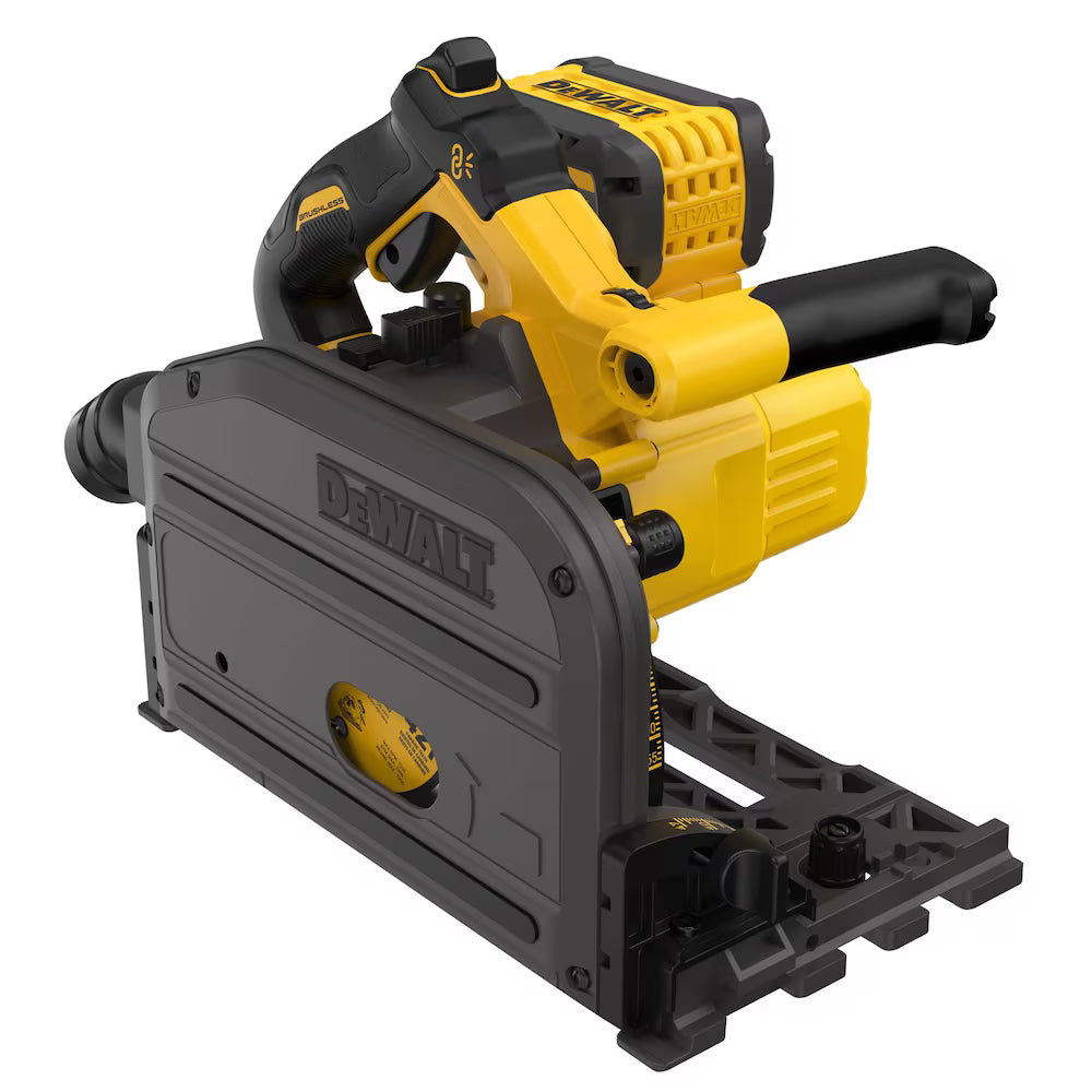 DEWALT DCS520T1 - Scie circulaire plongeante sans fil 60V MAX FLEXVOLT Lithium-Ion sans balais 6-1/2 po avec batterie 6Ah, chargeur et étui