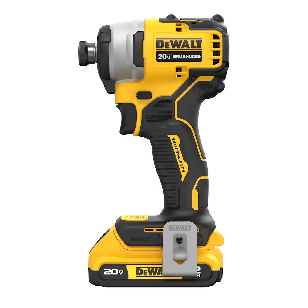 DEWALT DCF809D1 - 20V MAX ATOMIC Lithium-Ion Brushless Cordless Compact 1/4 inch Impact Driver Kit - with 2.0Ah Battery, Charger & Bag